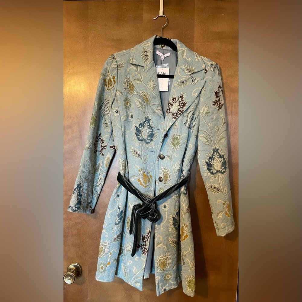 Cabi jacket designed by Carol Anderson. Size 12. Medium weight.